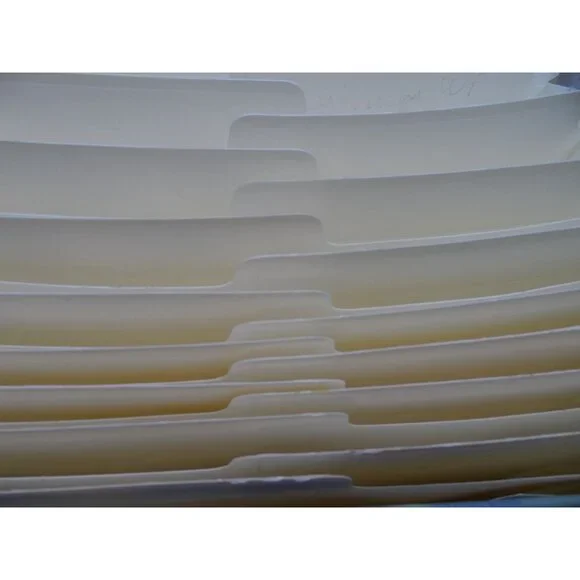 Accordion Style Recipe Card Storage Box With Floral Design & Metal Handle - Picture 6 of 6